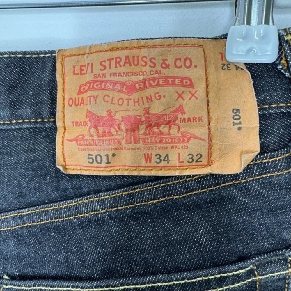 Levis‎ 501 Black Wash Jeans Mens 34